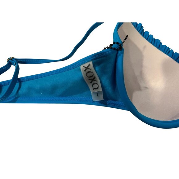 XOXO Blue Ruffled Bikini Set Size L - Picture 12 of 16
